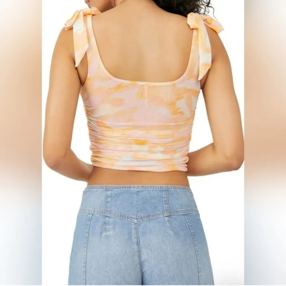 COPY - Free People Avenue Print Tank- Orange/Ivory Combo NWT - Picture 9 of 10